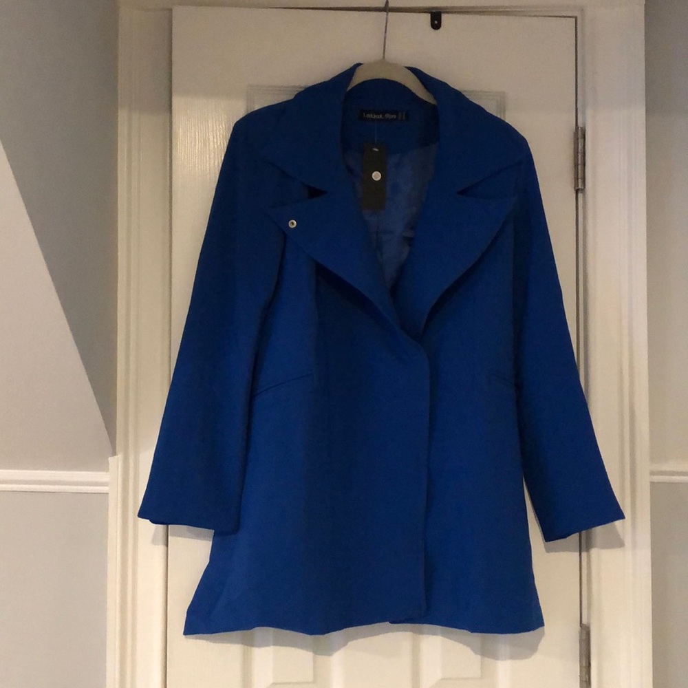 Blue dress coat- never worn